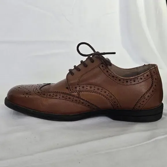 Florsheim Boys Youth Size 2M Brown Leather Brogues Wingtips Dress - Picture 8 of 10